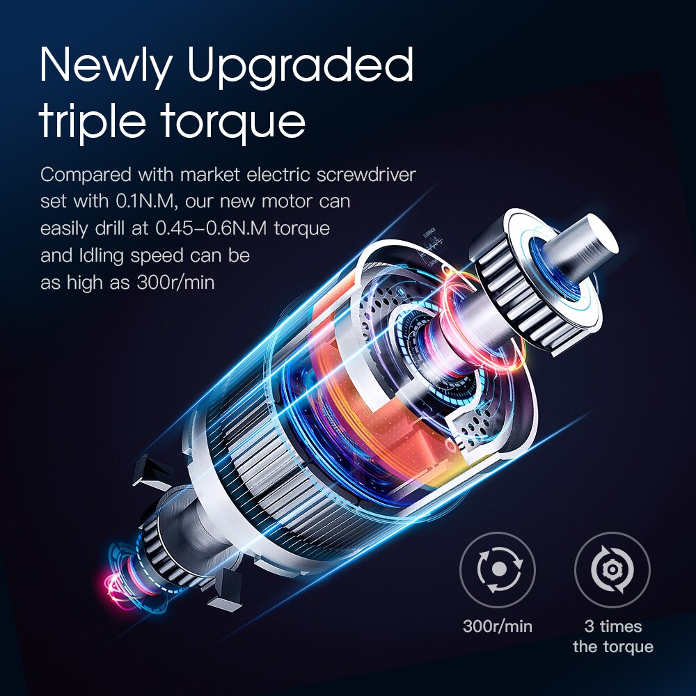 Electric Screwdriver Precision Set, Rechargeable Wireless Cordless Power Tool Kit for Xiaomi Mobile Repair