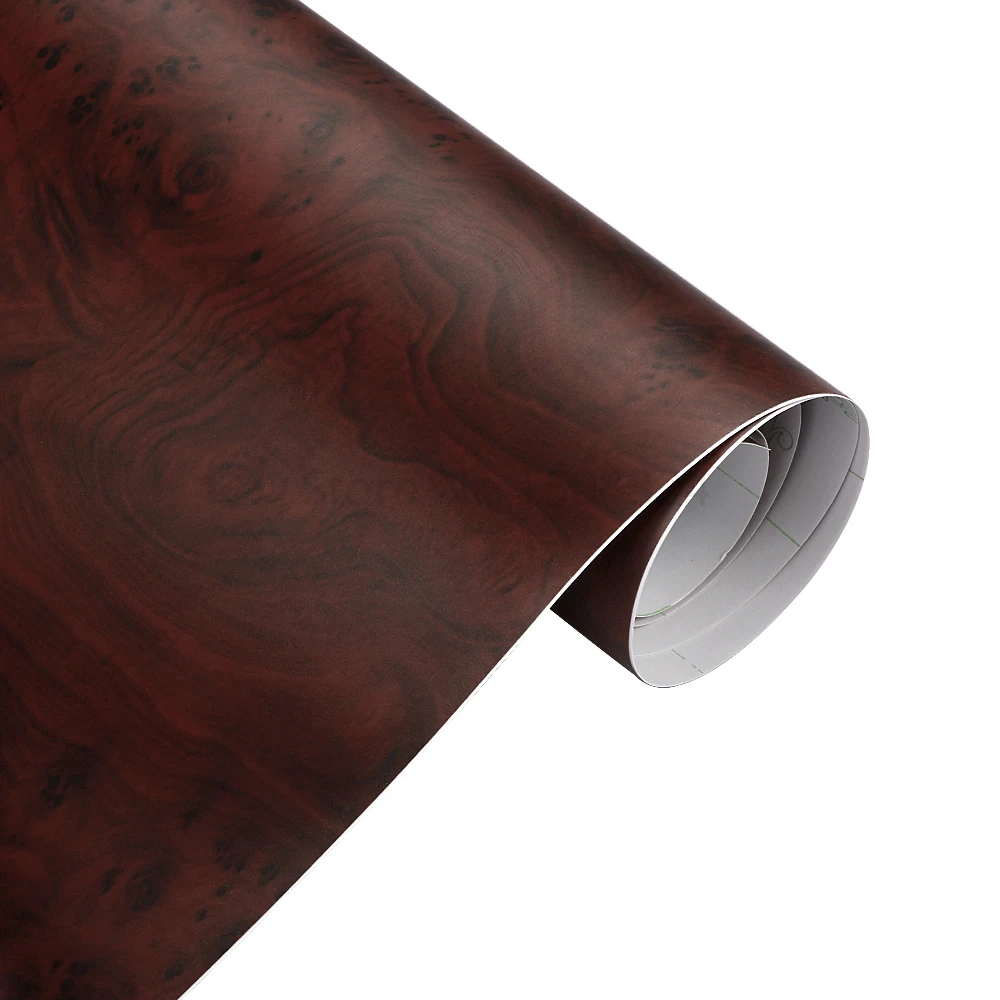 Wood Grain PVC Self Adhesive Vinyl Wrap Film, Textured Car Stickers, DIY Furniture Wallpaper