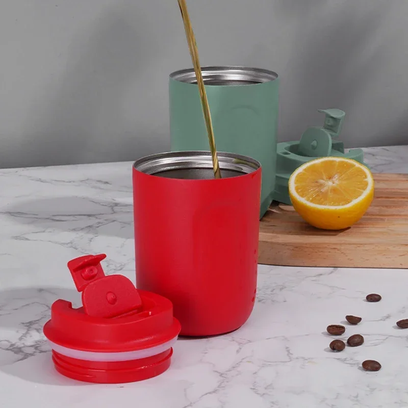 Mini Thermos Bottle Coffee Mug Stainless Steel Cup Thermal Leakproof Vacuum Flask Double Wall Tumbler Insulated