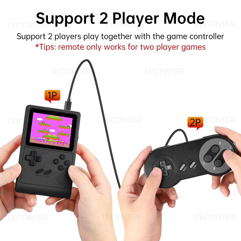 Retro Portable Handheld Game Player 3 inch Video Console with Games, SFC MD GBA TV Game Console AV Output