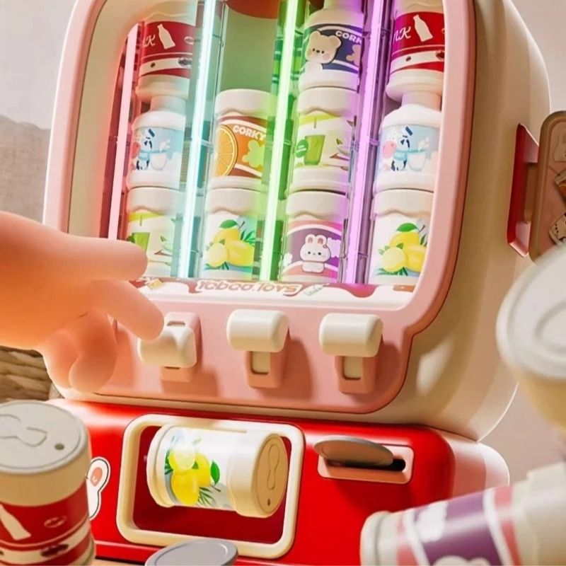 Kids Vending Machine Toy Coin Operated Mini Drink Dispenser