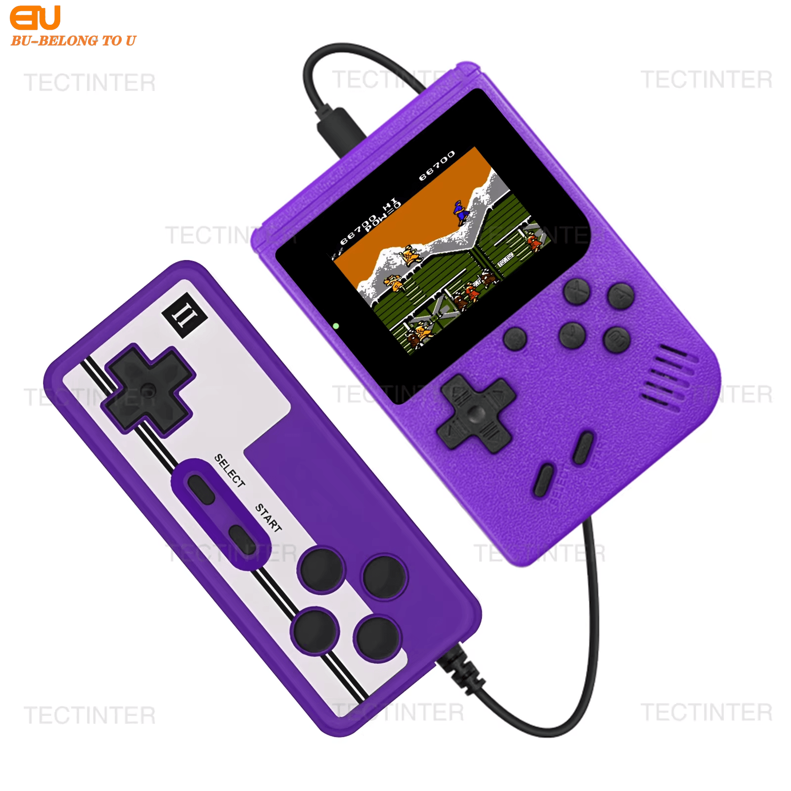 Retro Handheld Game Console with 500 Built In Games and AV Output