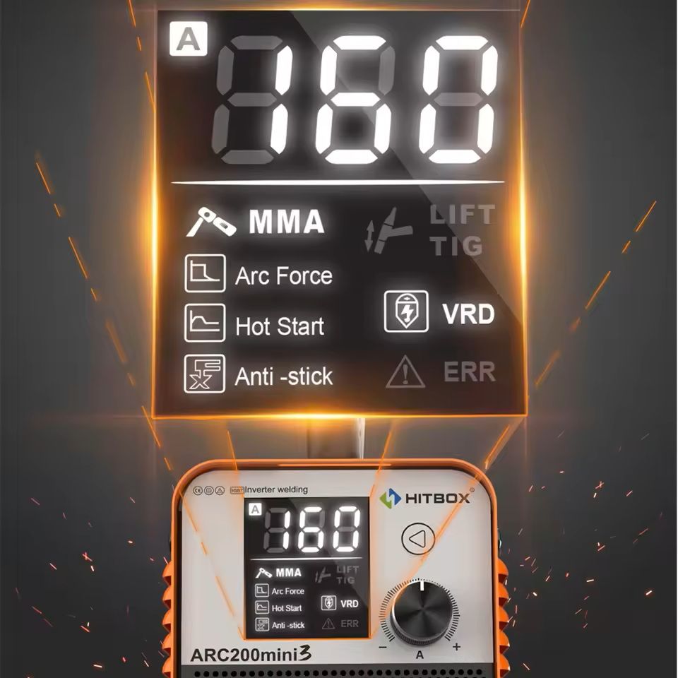 Ultra Mini Stick Welder with Digital Display and ARC Lift TIG Functio