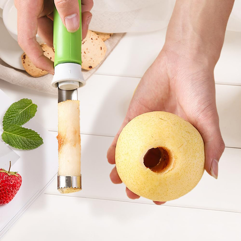 Stainless Steel Apple Corer Peeler Tool for Fast Fruit Prep