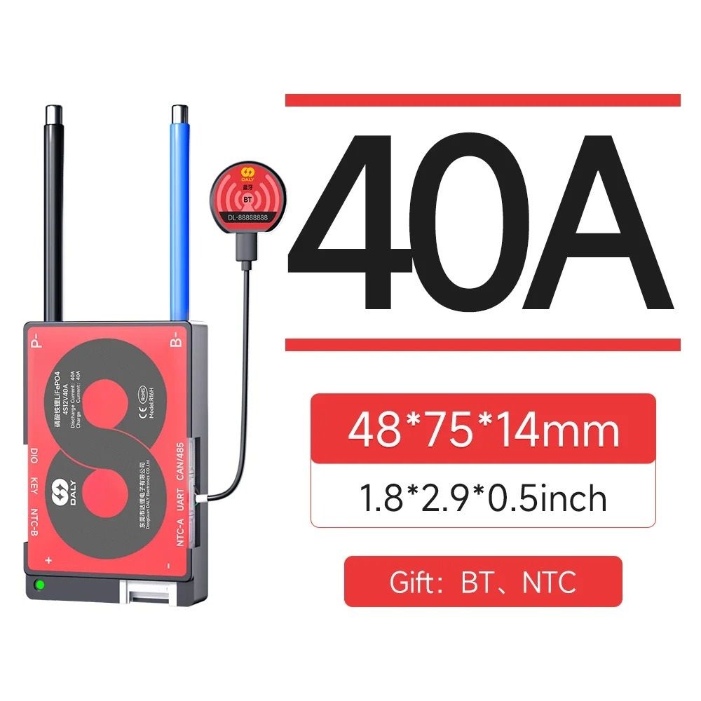 Smart LiFePO4 BMS Board with Bluetooth and CAN Communication