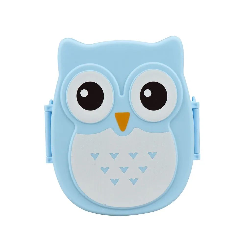 Cartoon Owl Kids Lunch Box Bento – Microwave Safe Cute School Food Container