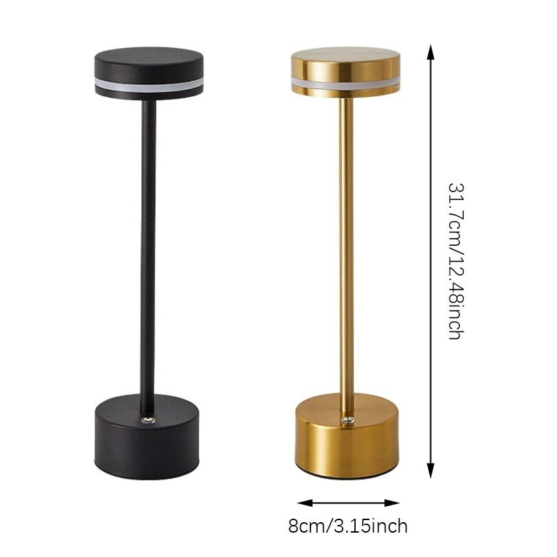 Touch Dimmable LED Desk Lamp with Aluminum Body and Three Tone Lighting for Bedroom and Reading