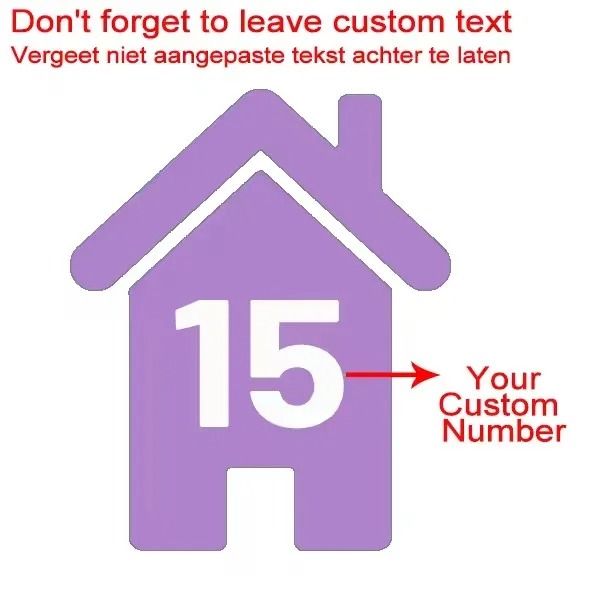 Custom Wheelie Bin Number Stickers Vinyl House Number Decal Set
