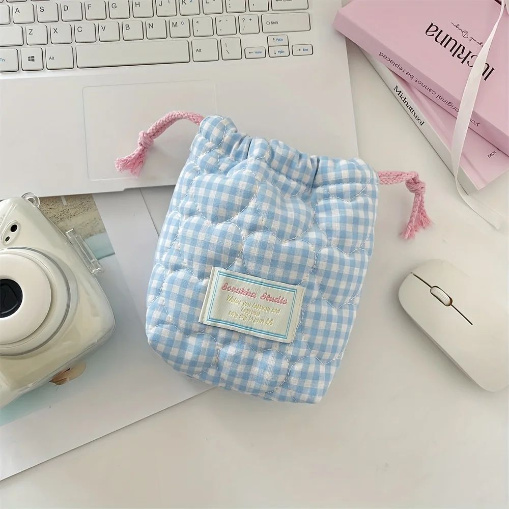 Cute Drawstring Makeup & Travel Bag