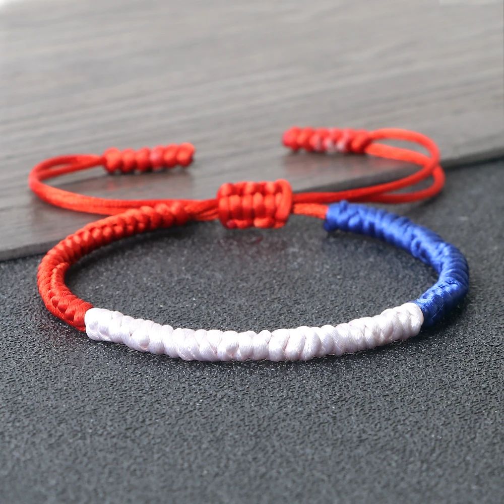 Chile Netherlands Flag String Bracelet Adjustable Braided Rope Couple Bracelet