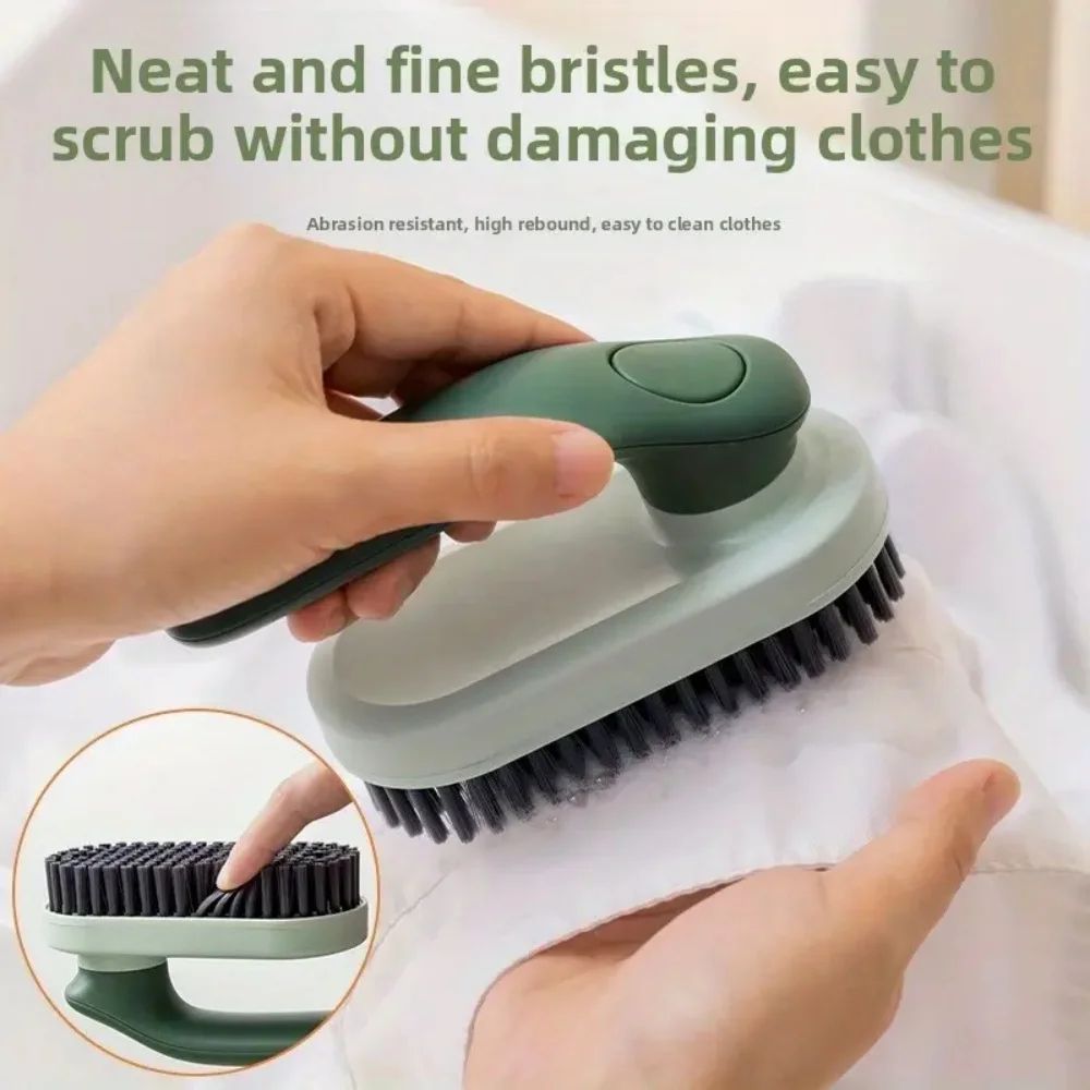 Foldable Soft Bristle Laundry & Shoe Cleaning Brush with Ergonomic Handle