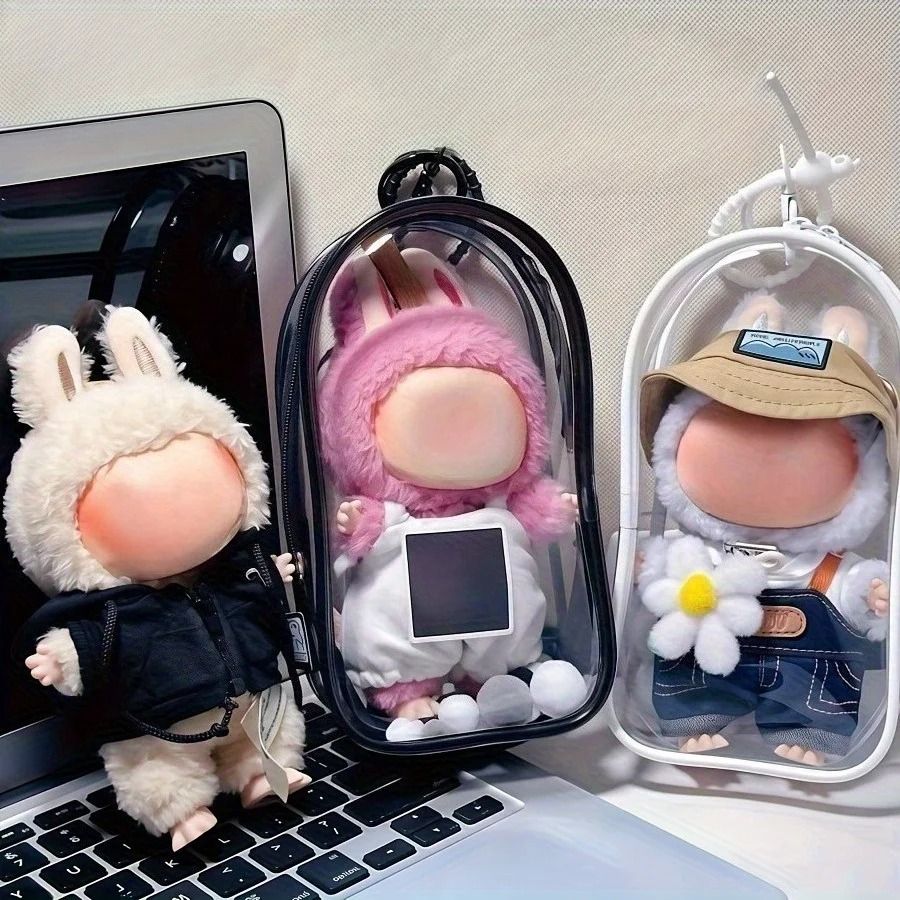 Portable PVC Doll Display & Storage Bag