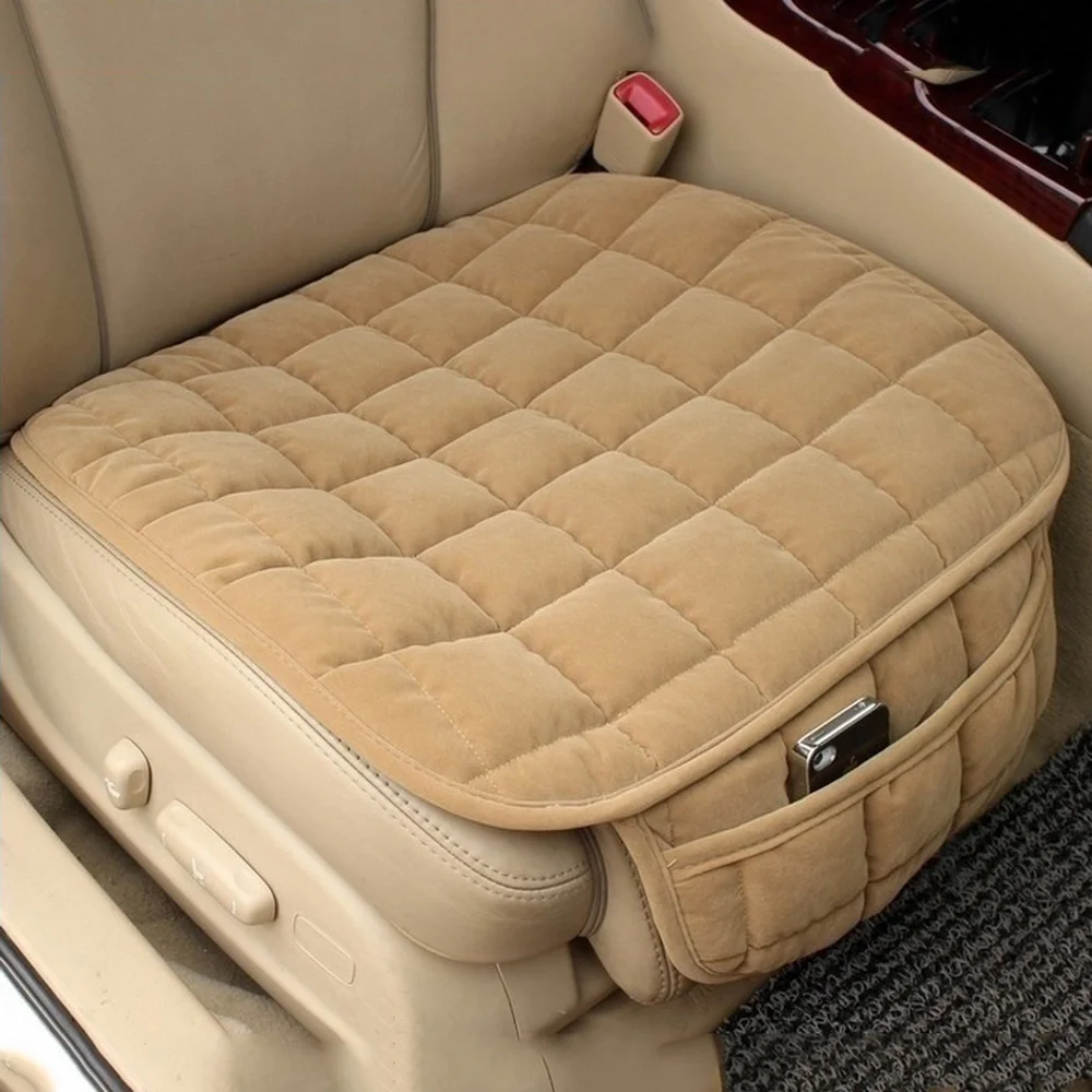 Universal Winter Warm Car Seat Cover Cushion, Anti-slip Front Chair Seat Protector, Breathable Car Seat Protector Pad