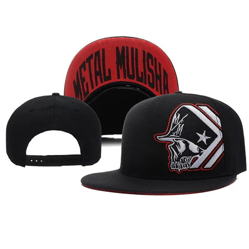 Skeleton Hand Flat Bill Snapback Baseball Cap