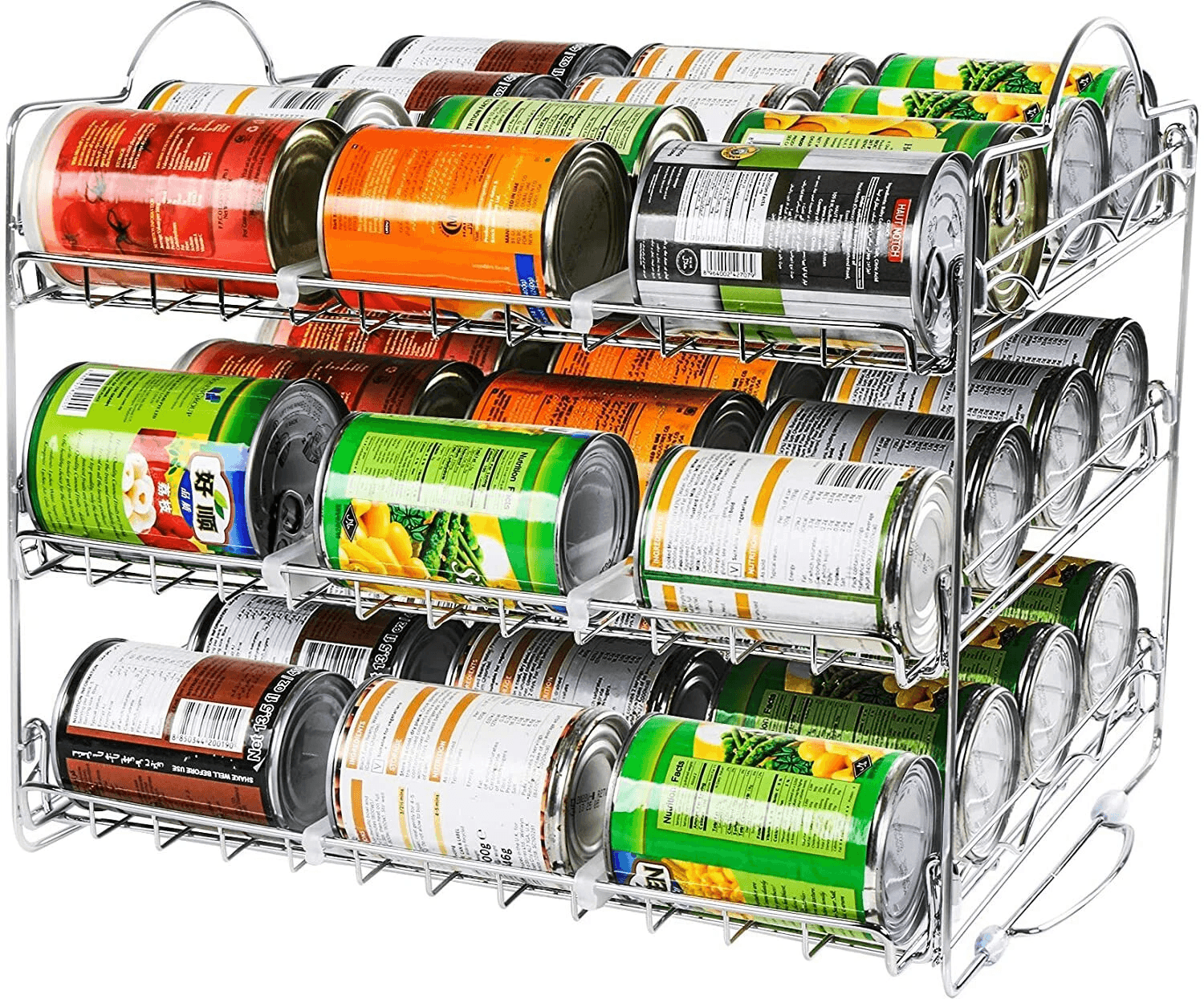 Stackable Can Rack Organizer for Pantry, Holds Cans, Utopia Kitchen Durable Can Organizer Storage Rack