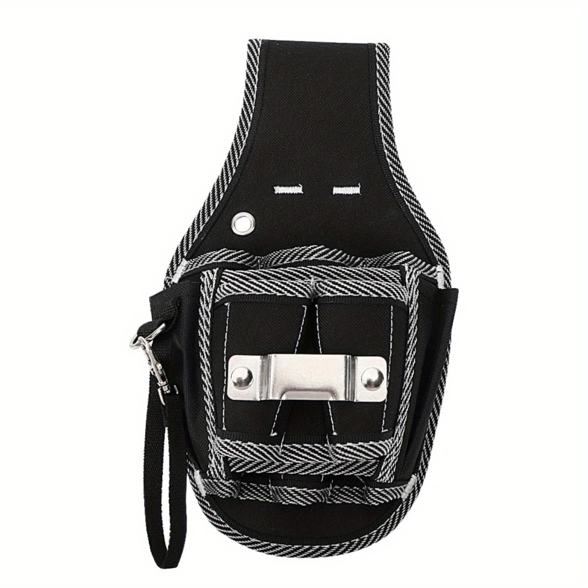 Professional Carpenter's Tool Belt Pouch, Durable Polyester, Waist-Level Storage and Drill Holder for Home Improvement