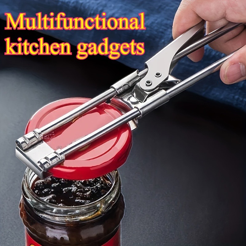 Ergonomic Adjustable Stainless Steel Bottle Opener Easy Grip Can Opener for Effortless Opening