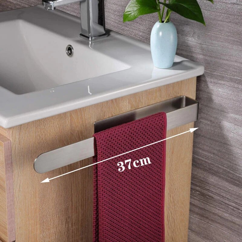 Self-Adhesive Towel Rack No Drilling Bathroom & Kitchen Towel Holder