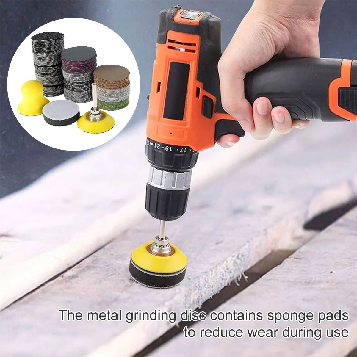 180 Piece Sanding Discs Kit Wet Dry Hook and Loop Sandpaper Set for Rotary Tools
