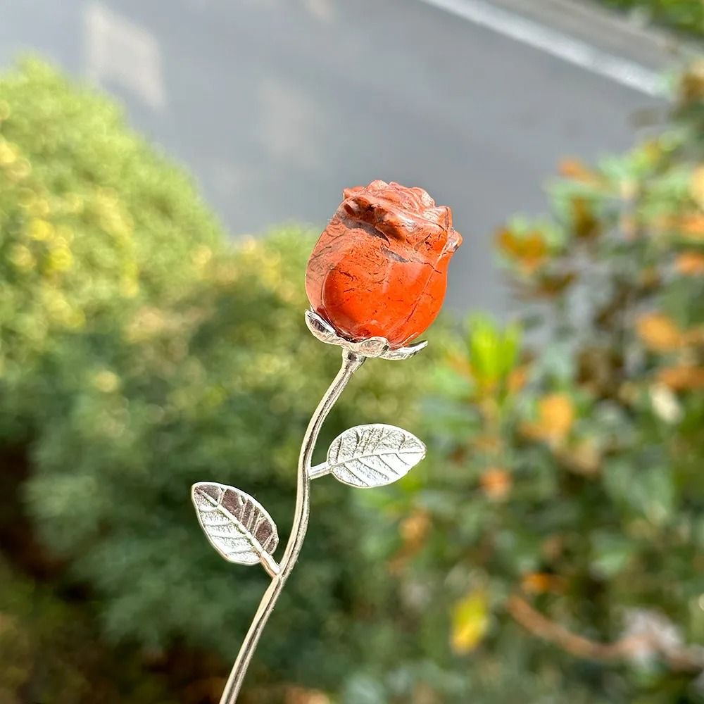 Elegant Carved Crystal Rose | Exquisite Quartz Flower Sculpture | Professional Reiki Healing & Jewelry Art