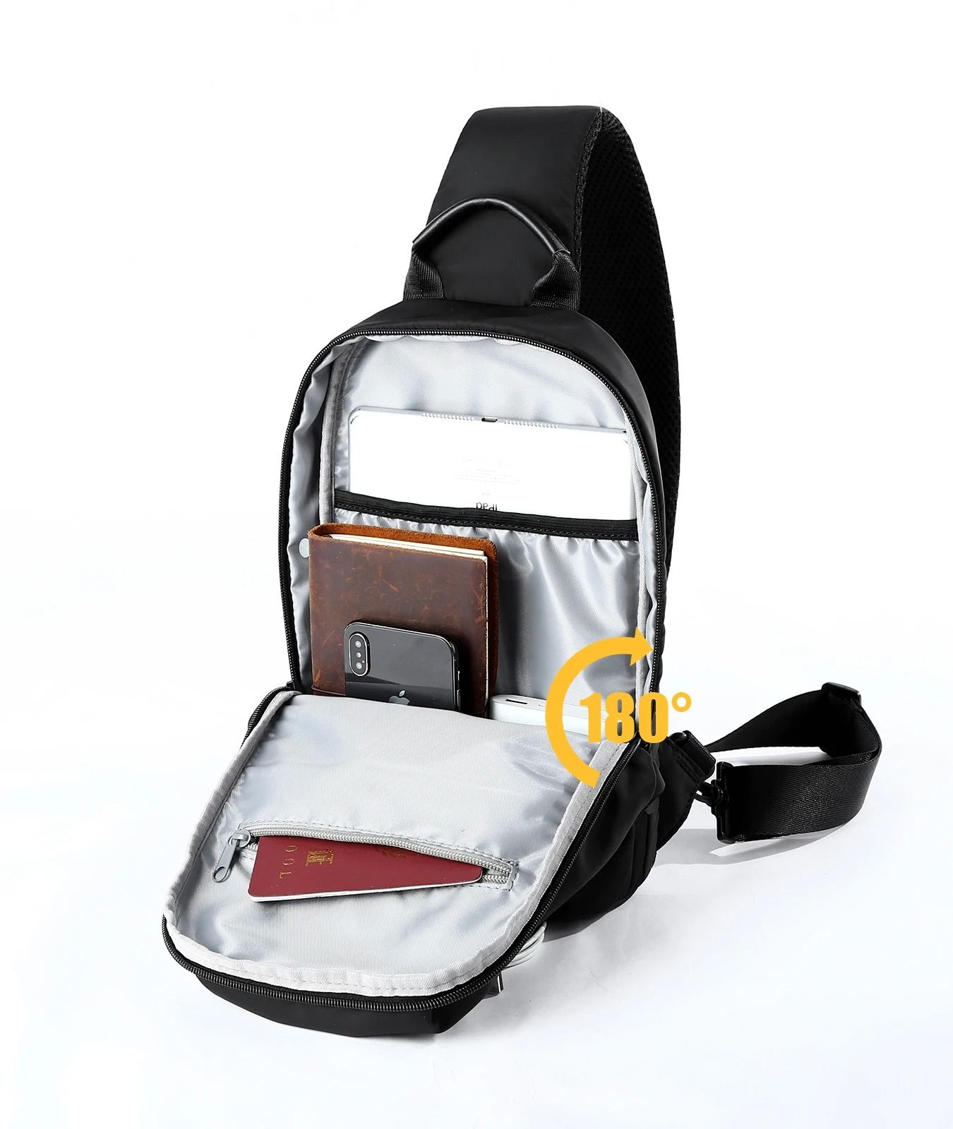 Waterproof Nylon Crossbody Sling Bag