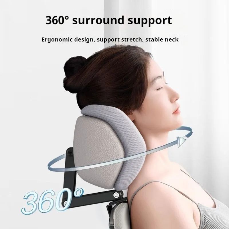 Ergonomic Office Chair Headrest, Adjustable Neck Pillow Support for Desk Chairs