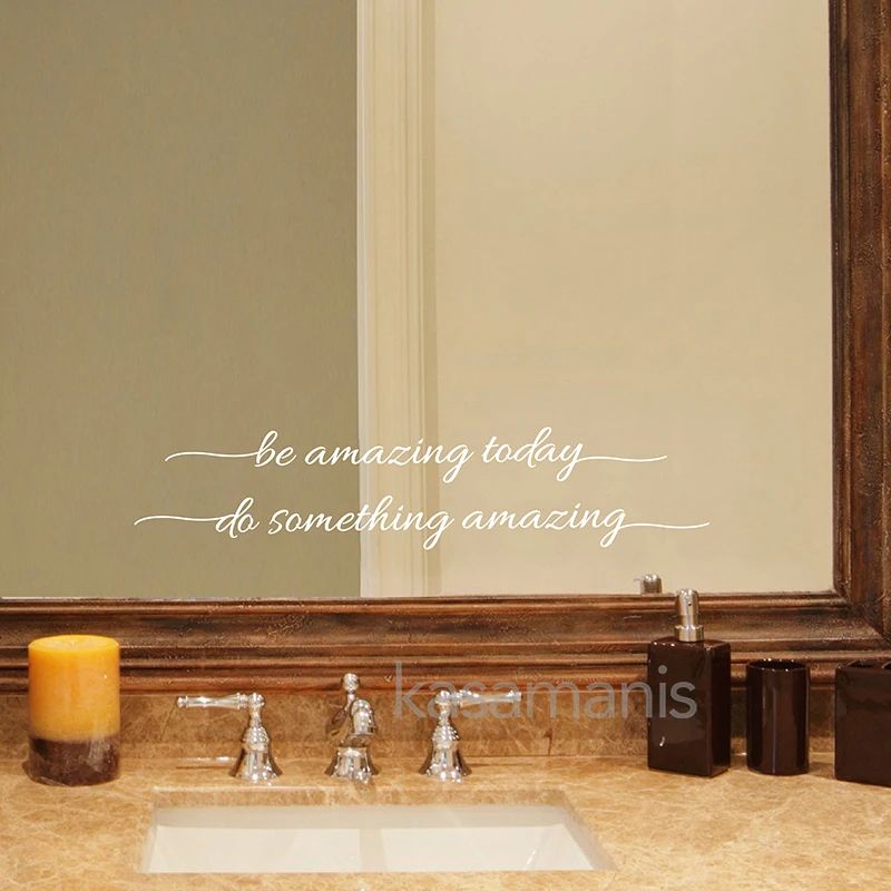 You Look Amazing Mirror Wall Decal Motivational Quote Sticker