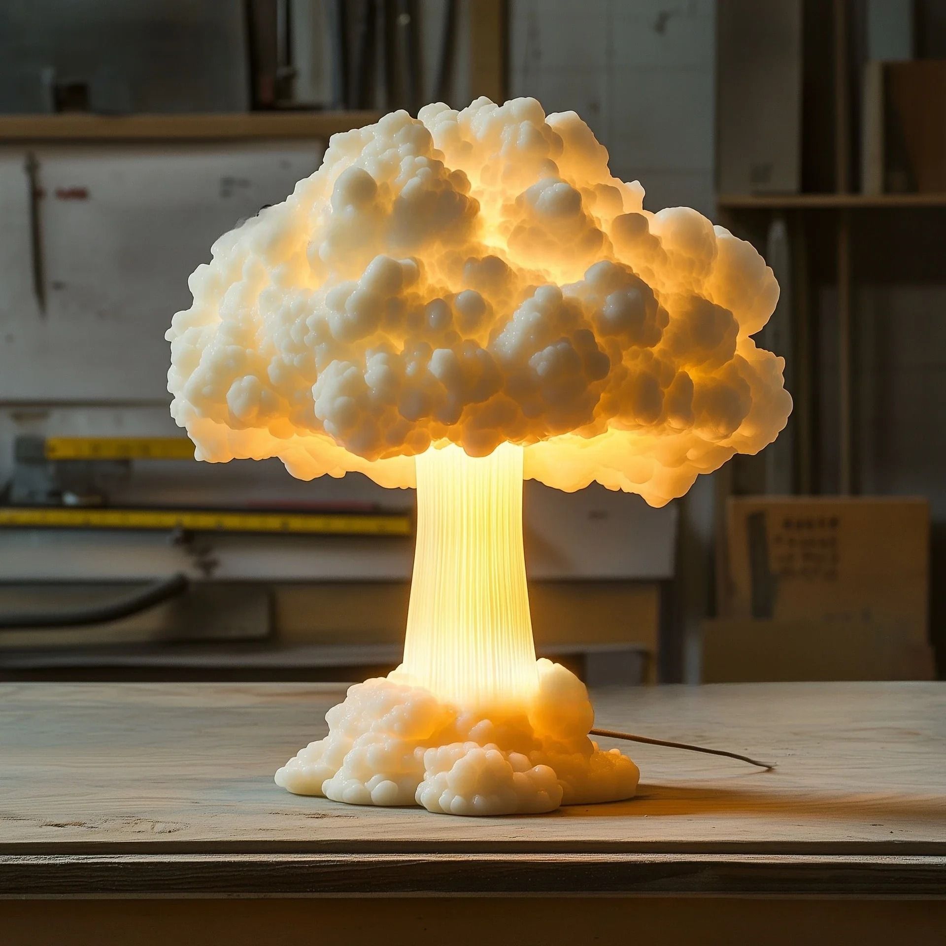 Atomic Mushroom Cloud Table Lamp USB Desk Light