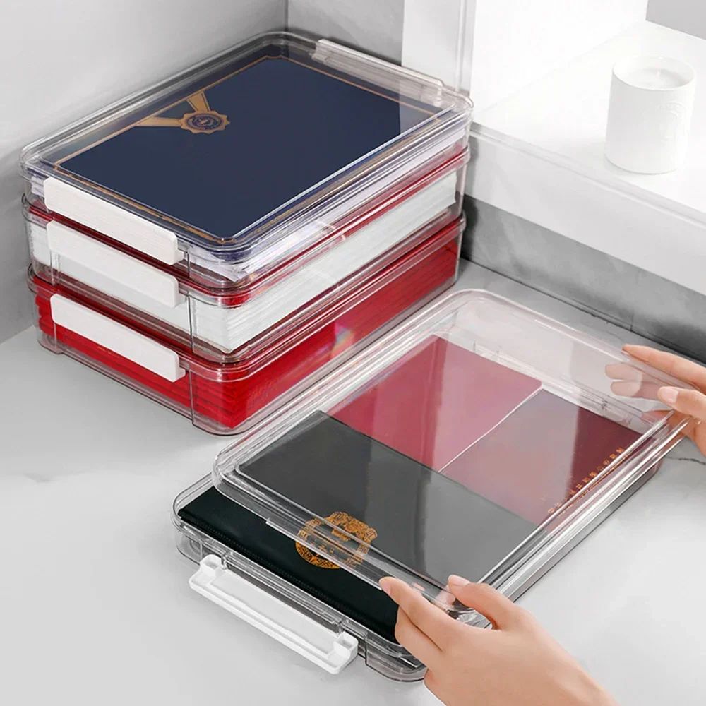 Acrylic Transparent A4 Document Storage Box