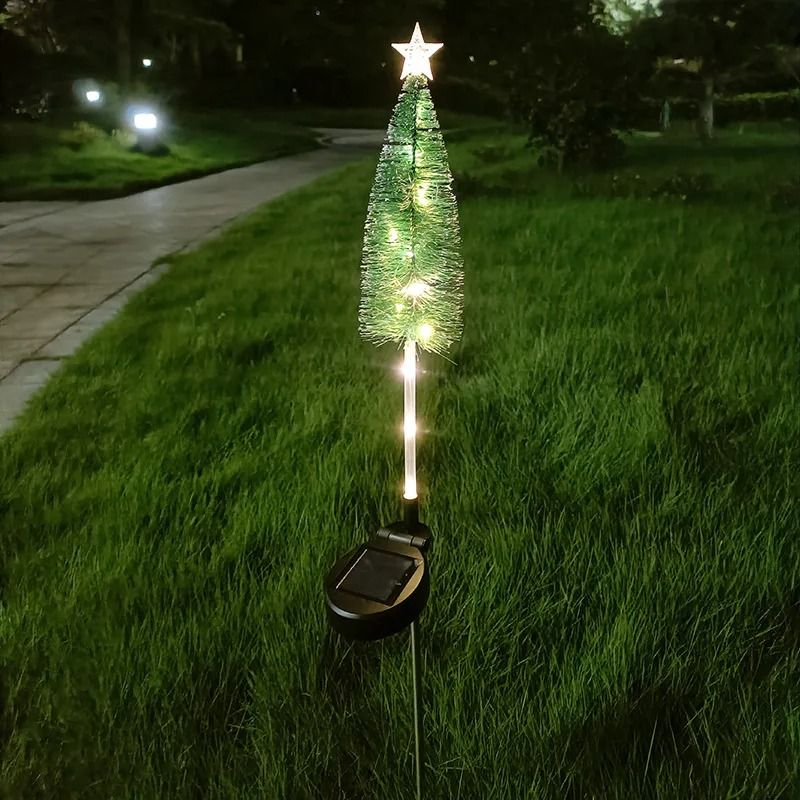 Solar Powered Mini Christmas Tree Stakes