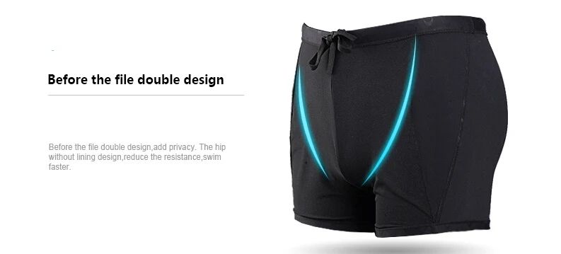 Mens Shark Print Quick Dry Swim Trunks