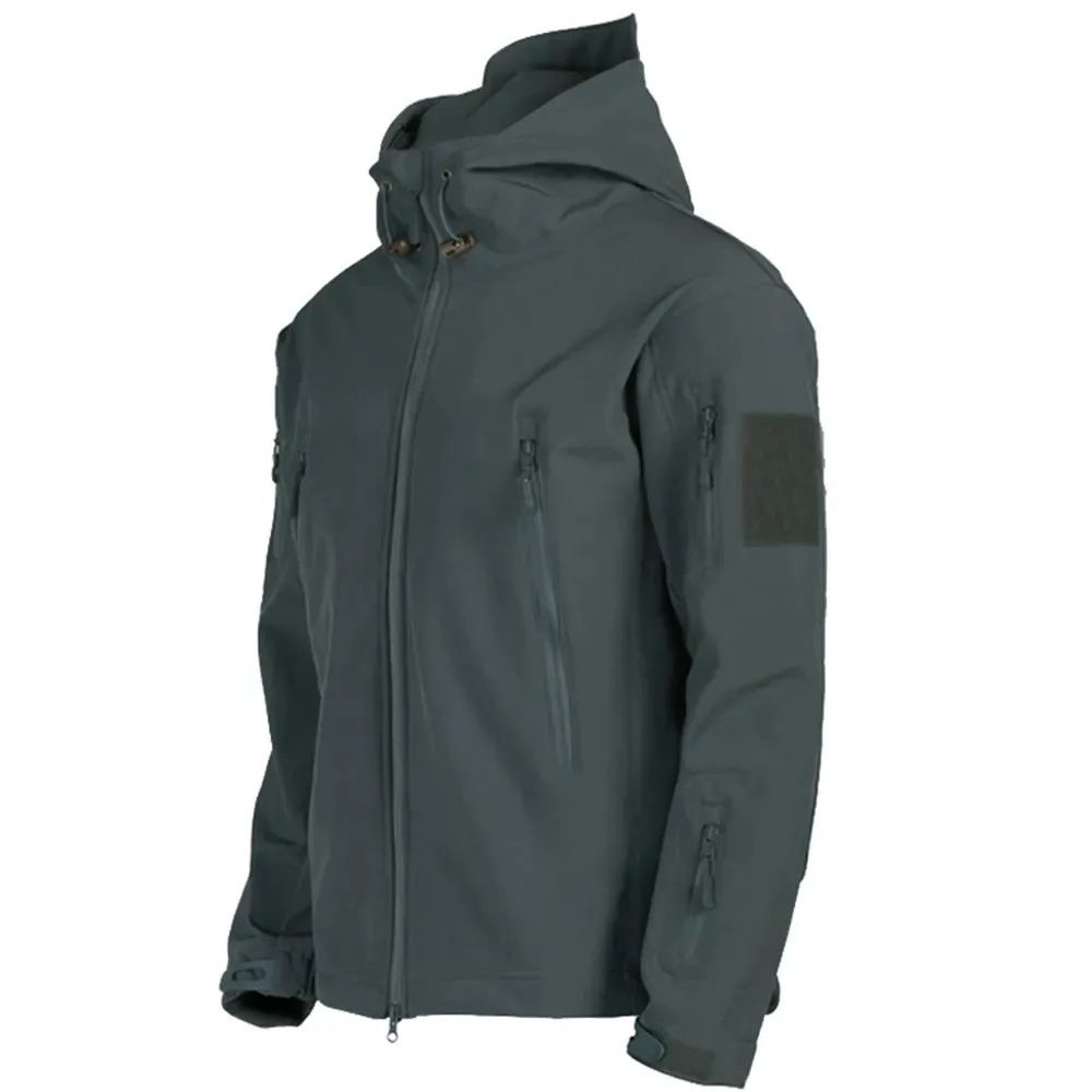 TRAF Shark Skin Tactical Jacket Windproof Waterproof Hooded Coat