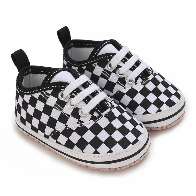 Soft Canvas Baby Walking Shoes with Flexible Sole