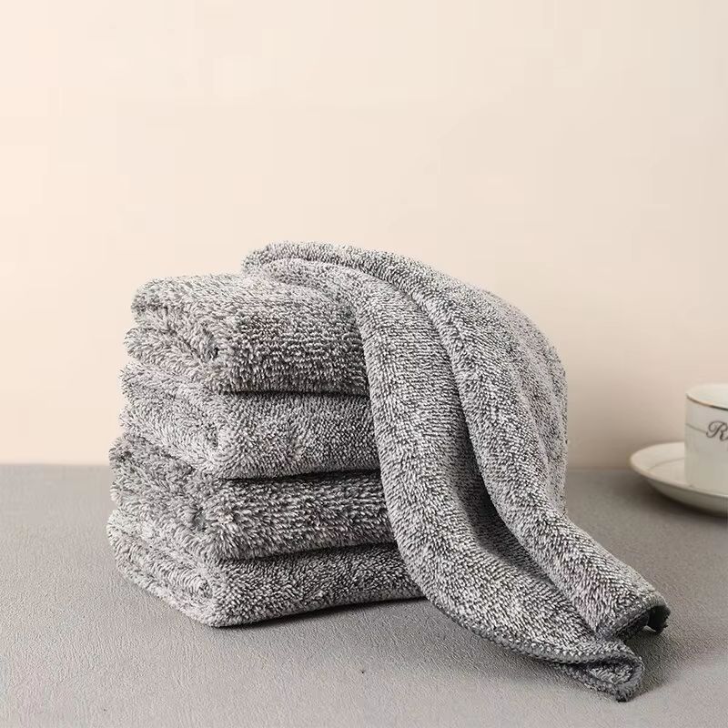 Bamboo Charcoal Dish Cleaning Cloth with Strong Absorption and Easy Wash