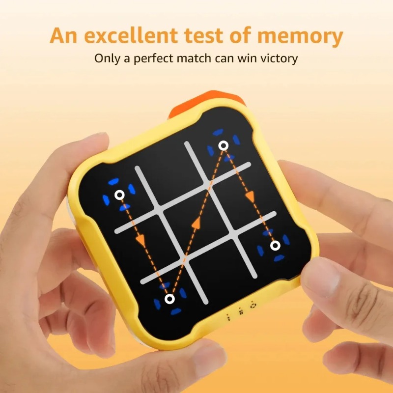 Smart Electronic Tic Tac Toe Board Game Portable Montessori Puzzle for Kids and Adults