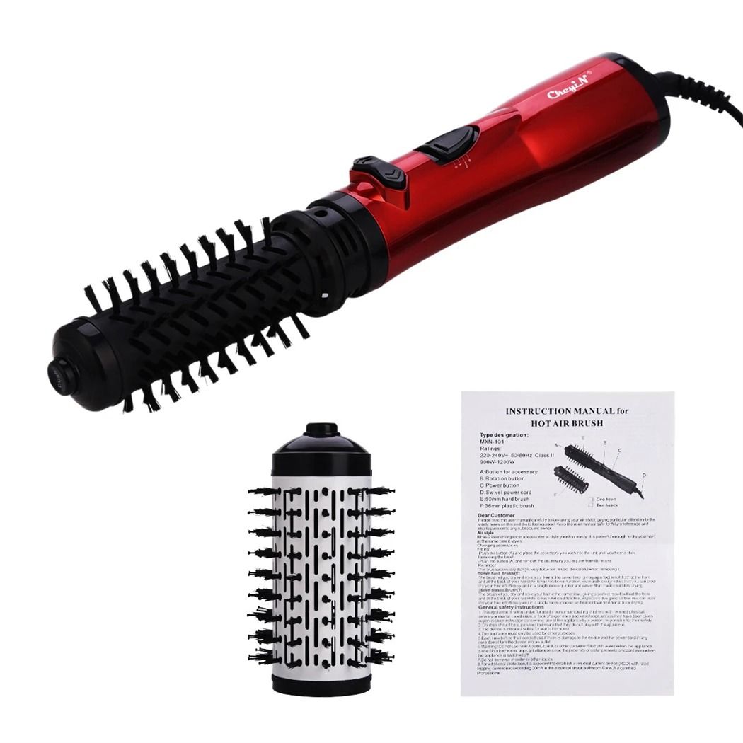2 In 1 Hair Dryer Brush Auto Rotating Ionic Hot Air Spin Brush Volumizer