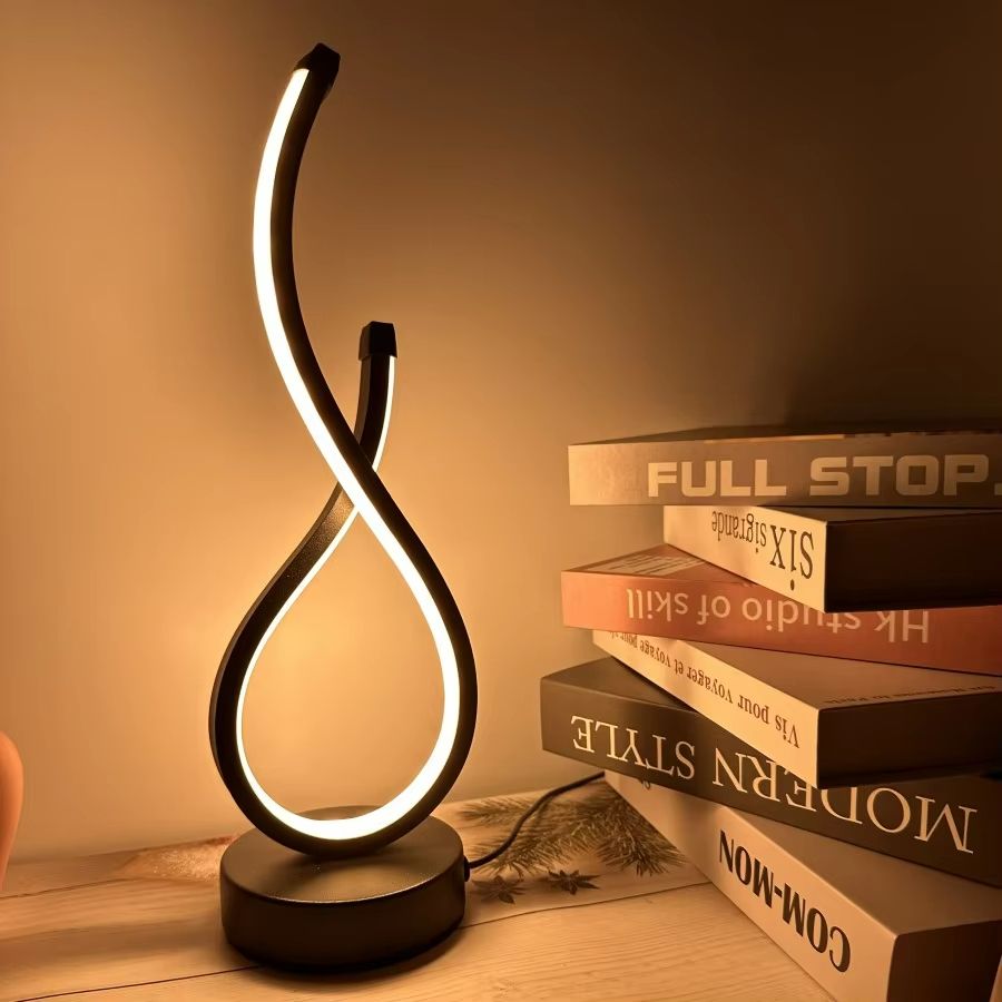 Modern LED Table Lamp – Decorative Night Light for Bedroom, Living Room, Coffee Shop, or Restaurant