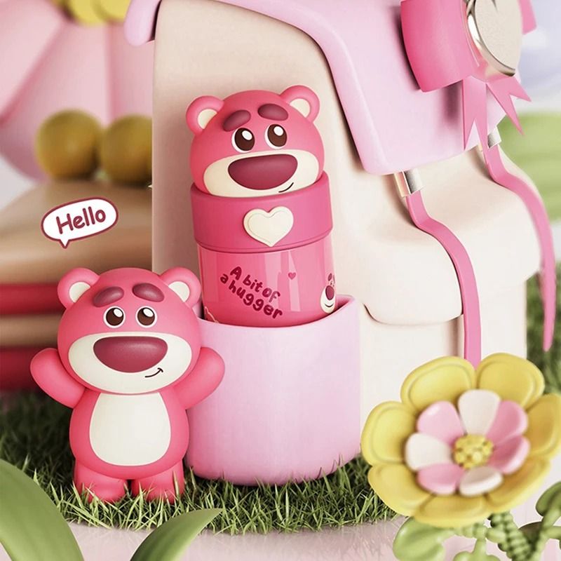 Cartoon Design Heart Handle Thermos