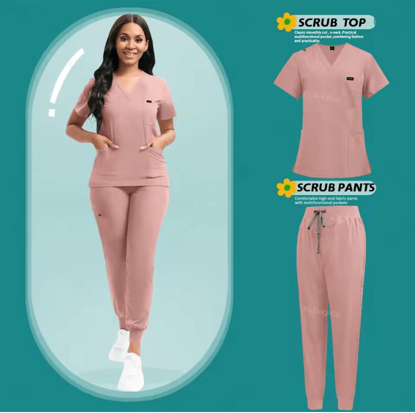 FlexCare Womens Stretch Jogger Scrub Set
