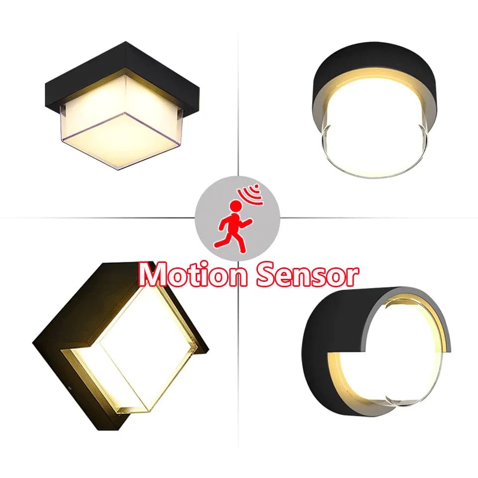 LumaGuard Motion Sensor LED Wall Light – Waterproof Outdoor Wall Light IP66