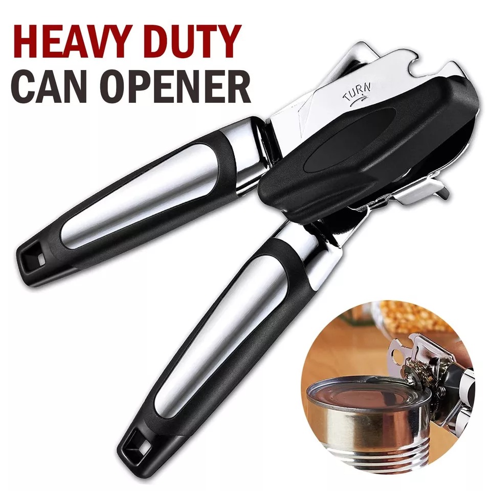 Heavy duty can opener stainless steel smooth edge manual can opener kitchen tool