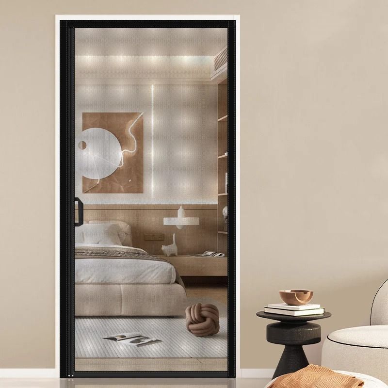 Magnetic Mesh Door Screen Insect Proof Fiberglass Net for Fresh Air Flow