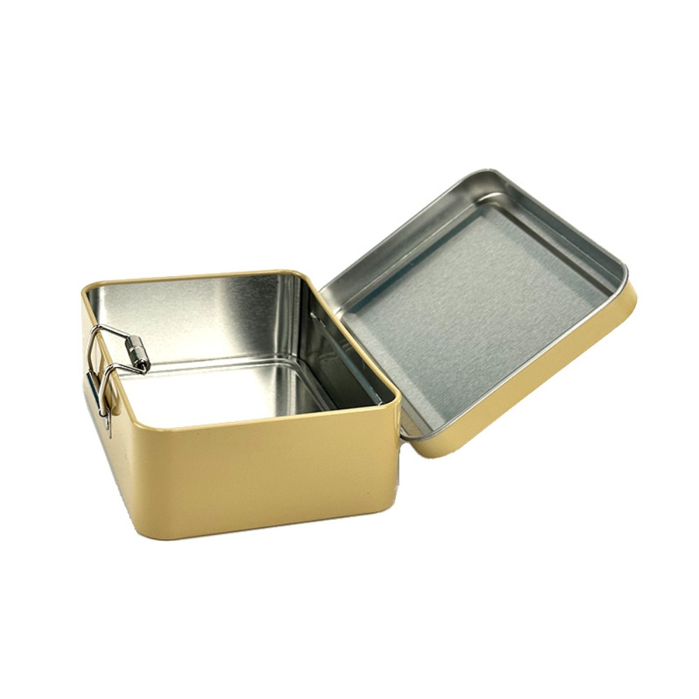 Durable Metal Fishing Gear Storage Box with Flip Cover Buckle