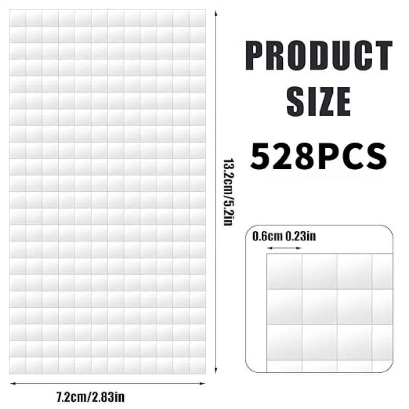 3D Foam Squares Double Sided Adhesive Tape for DIY Crafts