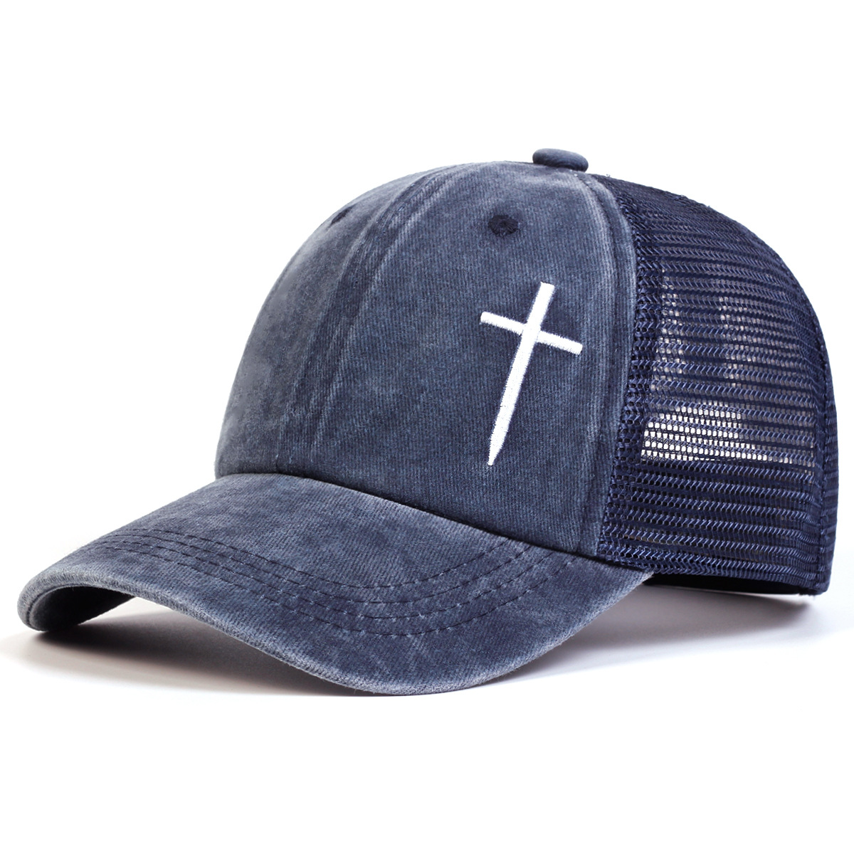 Fashion Faith Embroidery Baseball Cap, Cotton Snapback Hat Unisex, Men Women Hip Hop Trucker Caps for Spring Summer