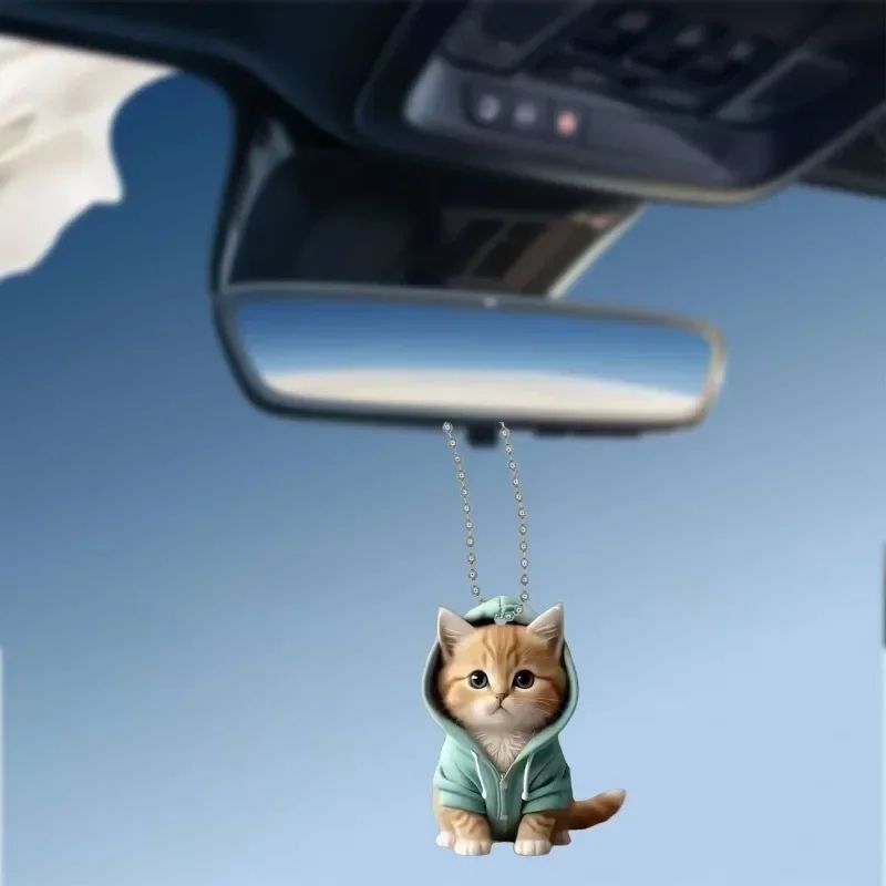 Cute Cat Car Air Freshener Vent Clip with Long Lasting Fragrance