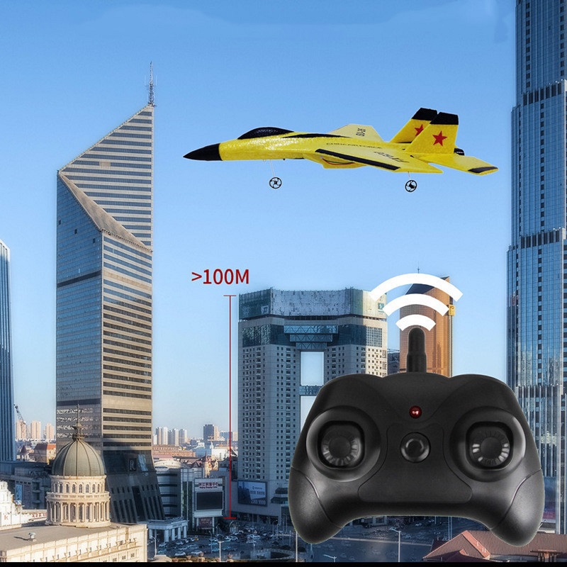 RC Foam Aircraft Plane Glider, Remote Control Fighter, Boys Toys for Children