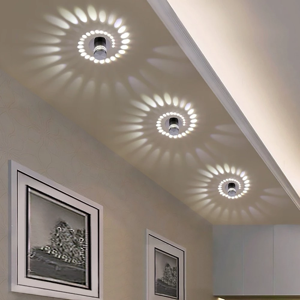 Spiral Lighting Effect LED Wall Lamp