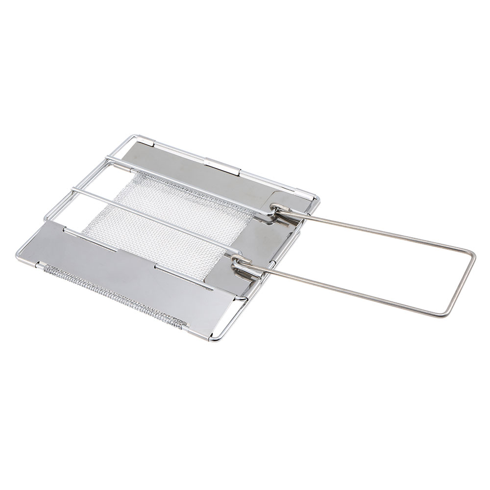 Bread Toaster Foldable Stainless Steel Backpacking Grill Rack