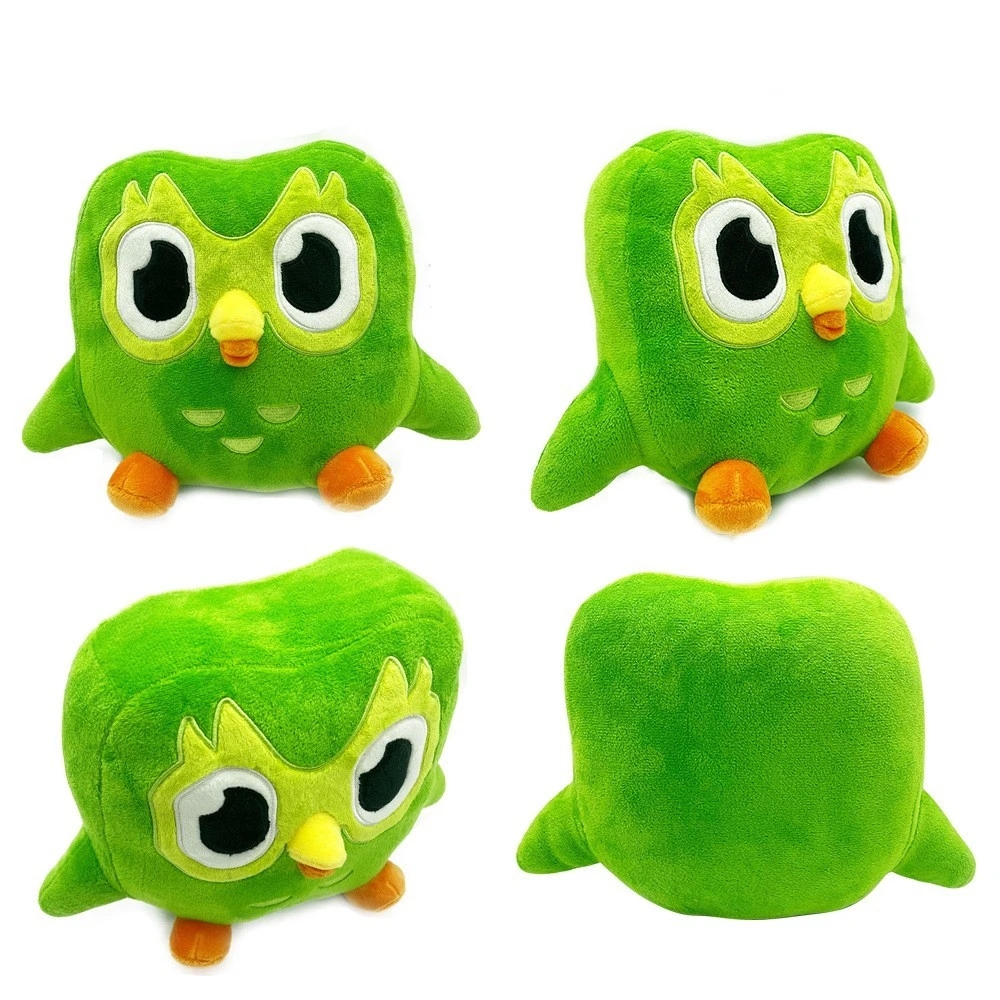 Green Owl Plush Toy, Cartoon Anime Animal Plush Doll, Birthday Gift